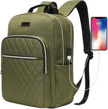 Modoker 15.6 Inch Laptop Backpack for Women, Quilted Work Backpack for Women - £35.71 GBP