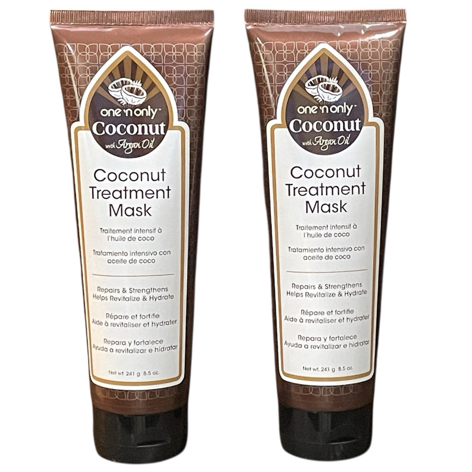 RARE One &#39;N Only Argan Babyliss Oil Coconut Treatment Mask 8.5oz Lot Of 2 - $34.60