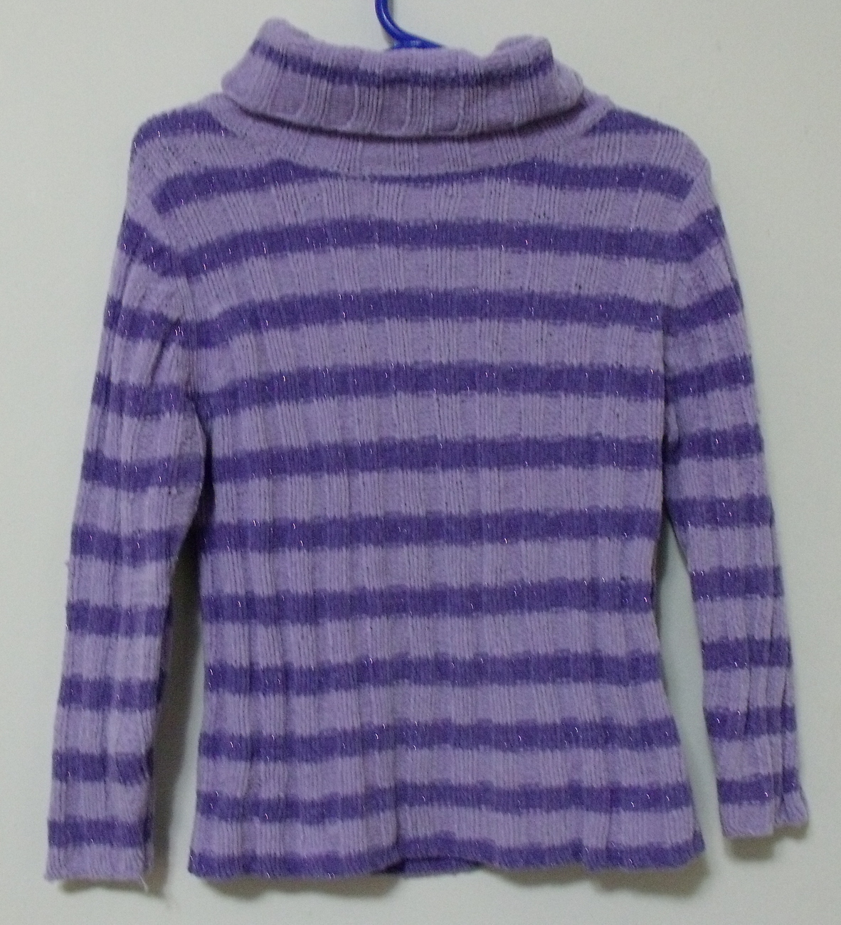 Girls UR It Lavender Stripe Long Sleeve Sweater Size 4 - $4.95