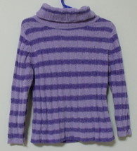 Girls UR It Lavender Stripe Long Sleeve Sweater Size 4 - £3.96 GBP