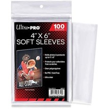 Ultra Pro 4" x 6" Soft Sleeves (100) - £10.35 GBP
