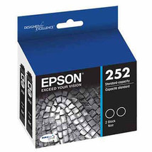 Epson - Closed Printers And Ink T252120D2 T252 Durabrite Ultra Black Dual Pack I - £77.92 GBP
