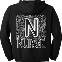 Nurse RN ICU Med-Surg LPN Emergency Full Zip Hoodie - $44.95