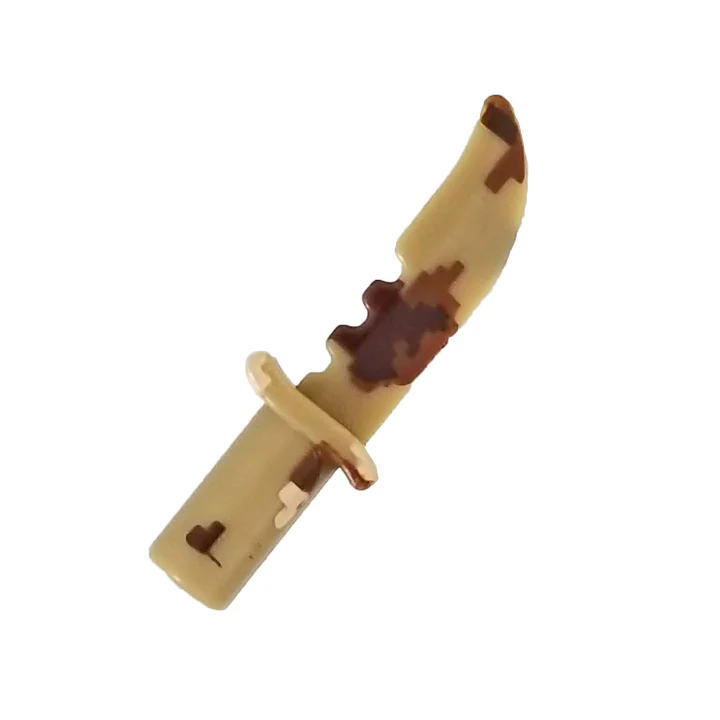 Minifig Toy Desert CAMO Survival Knife - $5.00