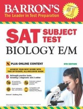 Barron&#39;s SAT Subject Test Biology E/M, 6th Edition: with Bonus Online Tests - £3.94 GBP