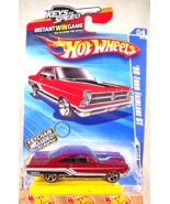 2010 Hot Wheels w/KeyChain #82 Muscle Mania 4/10 &#39;66 FORD FAIRLANE GT Re... - $15.25