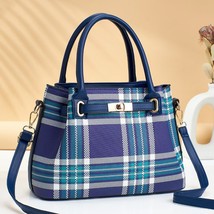  Hand Bag Large Capacity  New PU Flower Plaid Lady Bag For The  - £33.06 GBP