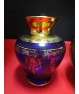 Veccia Murano Italy green and blue pair of vases 5 1/2&quot; [40C] - $1,562.17 MXN