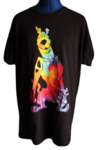 Scooby-Doo! Bioworld Scooby-Doo Men&#39;s Rainbow Tie Dye Short Sleeve T-Shi... - $12.19