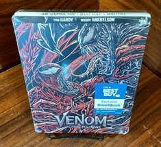 Venom: Let There Be Carnage Steelbook (4K+Blu-ray+Digital) NEW-Free Box Shipping - £53.96 GBP