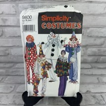 Simplicity Sewing Pattern 9800 Adult Clown Costumes &amp; Hat Halloween Size... - £6.18 GBP