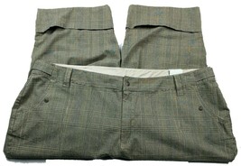 Venezia Womens Capri Pants Size 28 Brown Gray Plaid Pockets - £29.63 GBP