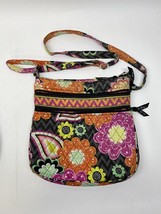 Vera Bradley ZIGGY ZINNIA Floral Crossbody Triple Zip Hipster Handbag Purse - $18.91