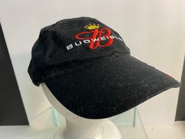 Budweiser Dale Earnhardt Black Baseball Cap NASCAR Official Product Adjustable - £15.07 GBP