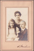 Ernest, Myrtle, Millicent Laubenheimer Cabinet Photo NYC, New York - £14.05 GBP