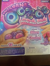 Unicorn Ooz-o&#39;s Oozing Slimy Spheres Makes 12 Ooz-o&#39;s Pink Purple - £15.98 GBP