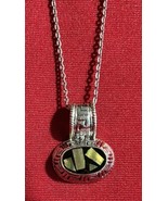 Silver W/ Inlay Pendant 20” Chain Necklace J87 - €14,40 EUR