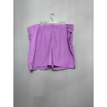 BP Mens Trunks Swim Shorts Purple Elastic Waist Pockets Nylon 4XL New - £14.55 GBP