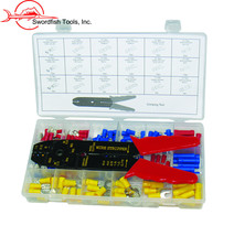 Swordfish 71150 - 175pc Electrical Wire Terminal Assortment and Strip Cr... - $15.94