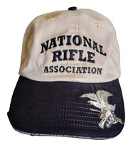 NRA National Rifle Association Baseball Hat 1871 Eagle Black Tan Adjustable - $8.31