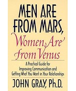 Men Are from Mars, Women Are from Venus Book John Gray Hardcover 1st Ed. - $3.25