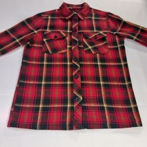 Dravus Heading Nowhere RN#116442 Men's Small Red/Black Flannel Long Sleeve Shirt image 8