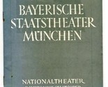 Bavarian State Theater Munchen AIDA Program 1937 - $34.74
