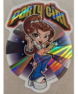 2003 Y2K ODM Brand Imports Prism Holo Girl Power Vending Sticker PARTY GIRL - £5.11 GBP