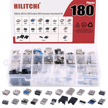 Hilitchi 180 Pcs USB Sockets USB Connectors Assortment Kit with 150Pcs Type a Ma - £21.43 GBP