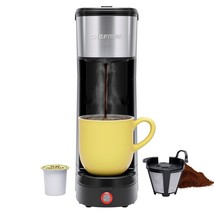 Chefman Single Serve Coffee Maker: K-Cup &amp; Ground Compatible, Single Cup 6-14 oz - £61.86 GBP