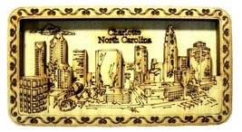 Charlotte North Carolina Laser Engraved Artwood Fridge Magnet - £6.31 GBP