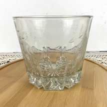 VTG Princess House Crystal Ice Bucket Etched Glass Flower 5 1/4&quot; Heavy - £15.99 GBP