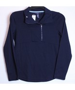 Chaps by Ralph Lauren Petite Navy Blue Knit Jacket Half Zipper PS PM PL - £39.04 GBP