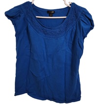 East 5th Blue Sleeveless Embellished Embroidery Blouse - Women&#39;s Size L - £10.27 GBP