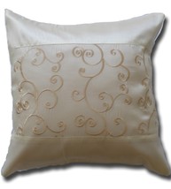 KN048 creme Cushion cover Flowers ivy Throw Pillow Decoration Case - £7.18 GBP