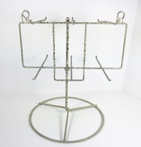 2 Tier Counter Rotating Jewelry Display Spinner Rack Stand Crackle Finis... - £30.19 GBP