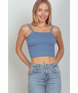 VERY J Cable Knit Seamless Cropped Cami - $33.34 CAD