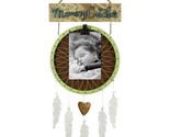  Wood &#39;Memory Dream Catcher&#39; Frame - Baby Nursery Decor - Green -Hanging  - $5.34