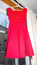 antique Girls sleeveless red dress 2 3 4 5 - £15.63 GBP