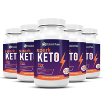 5 Pack Official Spark Keto Pills BHB Ketones K3 Mineral Supplement Shark... - $87.31