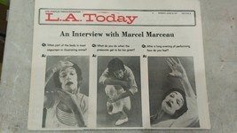 5 Ww43 Vtg Newspaper: Los Angeles Herald Examiner, June 20, 1977, Marcel Marceau - £14.53 GBP
