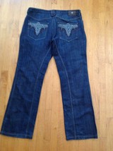 Antik Denim  Vintage Jeans Size 40 Dark Wash Boot Cut/Wide Leg Style  #MCM2896R - £29.99 GBP