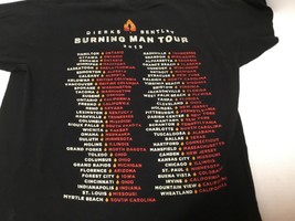 Dierks Bentley 2019 Burning Man Tour City T-Shirt Small Short Sleeve Black  - £10.80 GBP