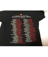 Dierks Bentley 2019 Burning Man Tour City T-Shirt Small Short Sleeve Black  - £11.03 GBP