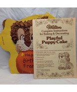1978 Wilton Playful Puppy Cake Instructions And Paper Insert - $13.85