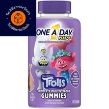 One A Day Kids Trolls Multivitamin Gummy, 180 Count (Pack of 1),  - £21.66 GBP