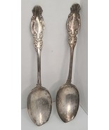 WM Rogers Star x 12 Serving Spoon Silver Silverplate 8” Floral 1904 Antique - $27.67