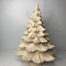 22&quot; Ceramic Christmas Tree Bisque Nowell 4 Pieces 2 Extensions Ready to Paint - £312.58 GBP