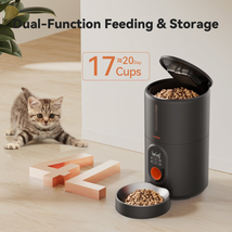 Automatic Dog Feeders, Pet Feeder, Cat Food Dispenser with Stainless Steel Bowl, - £37.35 GBP