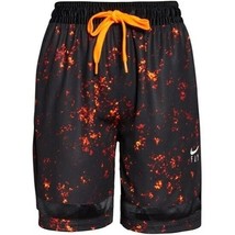 Nike Women Fly Crossover Basketball Shorts DH0643-010 Black Orange Size ... - £47.90 GBP